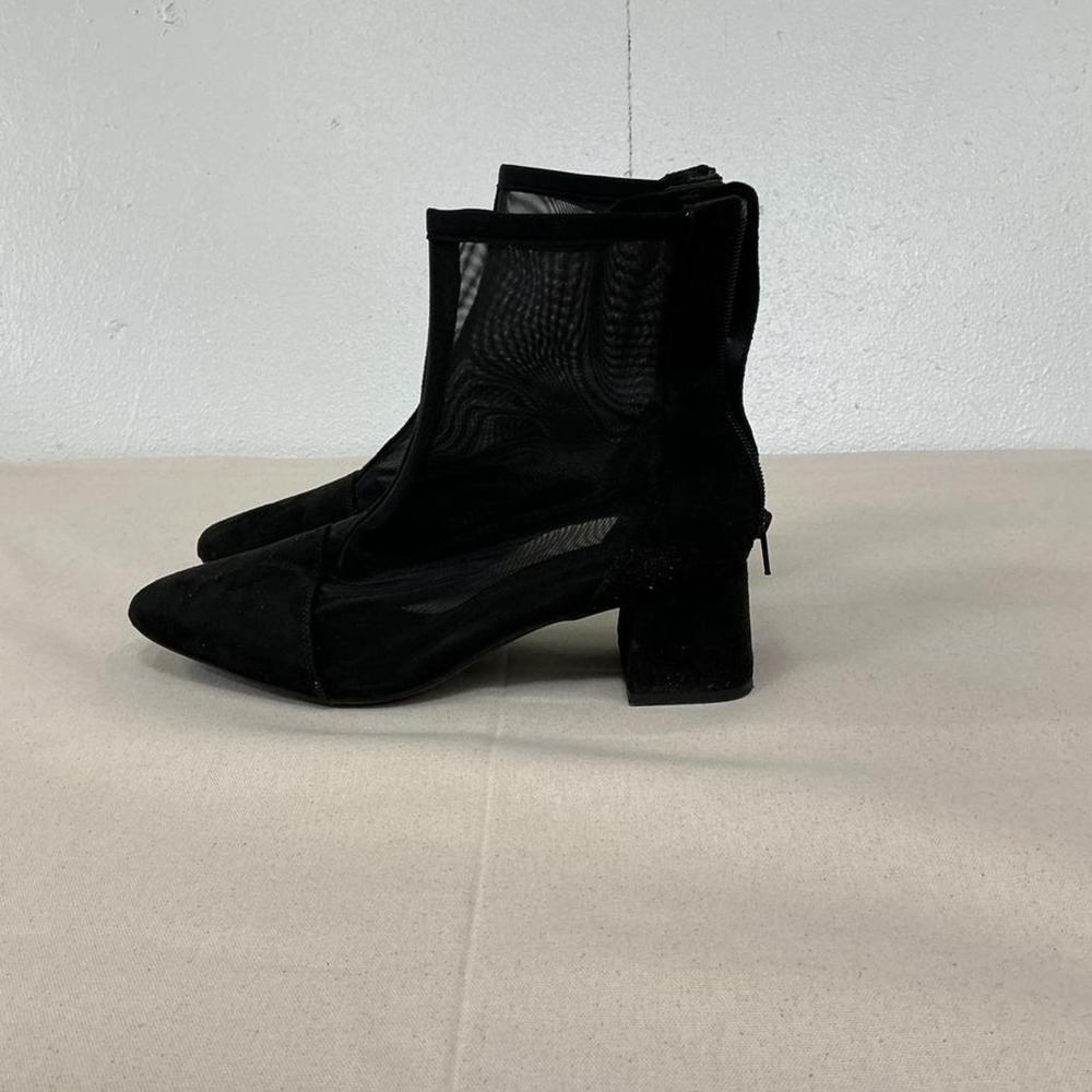 A New Day sheer mesh ankle heel boots - Picture 2 of 4
